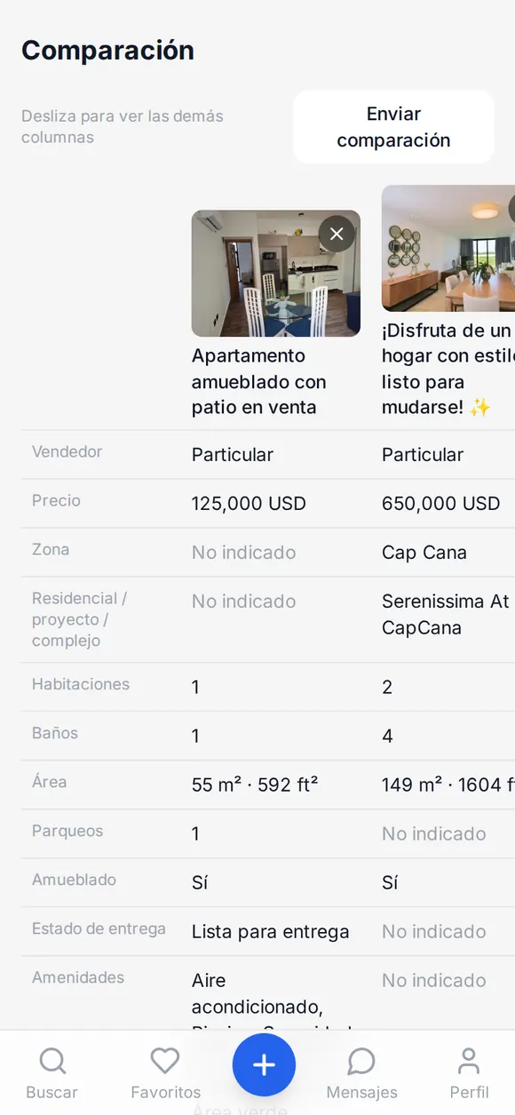 Captura: tabla comparando 3 propiedades